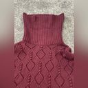 Loft Bobble Turtleneck Knit Burgundy Sweater Size Large NWT Photo 5