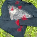 Y2k black and red gothic vampy long sleeve Size L Photo 3