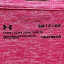 Under Armour  Tech Twist Hoodie Henley Pink Long Sleeve Shirt Sz S Photo 4