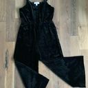 Popsugar Woman’s Velour Black Jumpsuit Size Medium Photo 0