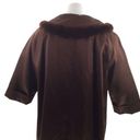 Vintage 1920s Art Deco Fur and Silk chocolate Brown Coat Size undefined Photo 13