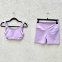 Krass&co Greatly &  Ribbed Crop To & Compression Shorts Lot Of 2 Purple Women's Small Photo 1