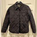 Eddie Bauer Black Goose Down Quilted Jacket Coat women’s size Small Photo 0