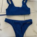 blue textured bikini Size XS Photo 1