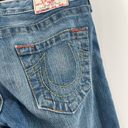 True Religion  Jeans Size 26 Embroidered 2000s Y2K Bobby Flare Lady Godiva Denim Photo 5