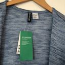 Divided NEW NWT  H&M Blue Open Lightweight Sheer Cardigan Sweater Small FLAWED Photo 6