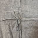 Theory  Linen blend 3/4 sleeve drawstring waist pullover dress size S Photo 1