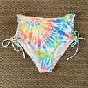 California Waves Juniors M Tie Dye Bikini Bottoms Lace Up High Waist Macys Photo 3