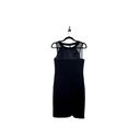 White House | Black Market WHBM Iconic Mesh Inset Sheath Dress in Black Size 4 Photo 10