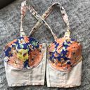 Sugar Lips  Seamless Racerback Floral Crop Top XS Photo 5