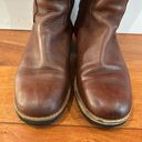 UGG Australia tall Brown Leather Shearling Lined Boots dust bag Sz EU 38 /US 8 Photo 2