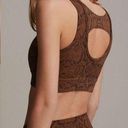 Varley  | Fay Sports Bra In Burnt Snake Print size Small Photo 1