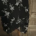 Byer California Y2K BYER TOO! Black Flower Print Dress with  asymmetrical hem  Size Large Photo 1