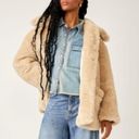 Free People  Tan Pretty Perfect Faux Fur Peacoat S Photo 1