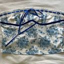 XS Blue and white bandeau top Never Worn!! Photo 0