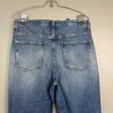 indigo. NWOT Modern American Ludwig High Rise Button Fly Jeans Straight Leg 27 Photo 4