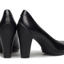 Ecco  Sculptured 75 Black Leather Pump Heels, Size EU 41 | US 10-10.5 New in Box Photo 2