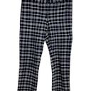 Amanda & Chelsea  Black & White Windowpane Grid Crop Ankle Pants Size 4 Photo 0