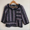 Current Air  Striped Pullover Fringe Sweater Photo 47