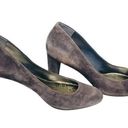 Lauren Ralph Lauren Gray Suede Pumps Heels Round Round Size 9 Photo 0