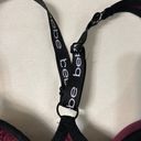 Bebe Racerback Style Adjustable Straps Sports Bra Firm Cups Burgundy Sz Lg Photo 3