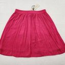 Rachel Zoe  Womens Mini Skirt Size XS Pleated Pink Elastic Waist Photo 0