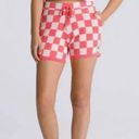 Vans NWT  Fruity Fun Shorts Checkered Cherry Hot Pink White Knit Photo 0