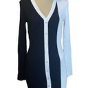 BCBGeneration  Colorblock Sweater Dress in Black & White Large New Womens Photo 4