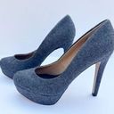 DV by Dolce Vit DOLCE VITA Rosane Platform Wool Gray Pumps High Heel Stilettos Photo 0