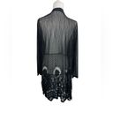 Black Witchy Boho Sheer Lace Long Sleeve Cardigan Duster size M/L Size L Photo 3