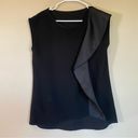 H by Halston Halston sleeveless blouse‎ silk design women’s black medium Photo 0