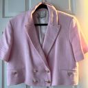 ZARA Pink Tweed Blazer Size XL Photo 1