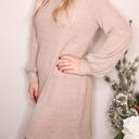 She & Sky Mocha Waffle Long Sleeve Dress Photo 0