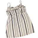 Lottie Moss  BABYDOLL A-LINE TANK TOP STRIPED NAVY BLUE WHITE S Photo 3