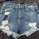 SO High Rise Cut-Off Denim Shorts Photo 0