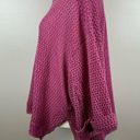 Umgee  Crochet Knit Pink Sweater‎ Size Large Oversized Flowy Boho Photo 1