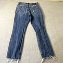 Abercrombie & Fitch Abercrombie Fitch Womens Jeans Size 6 Mom Jean High Rise Distressed Raw Hem Photo 12