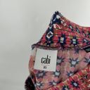 CAbi  5053 Isabel Patchwork Ruffle Skirt Boho Floral Layered Pull On Pink Size S Photo 6