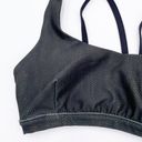 JoyLab  Dark Green & Black Snakeskin Reptile Print Strappy Sports Bra Size XS Photo 2