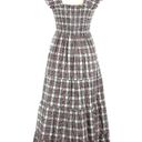 Hill House NWT  Ellie Nap Dress in Multi Tartan Plaid Smocked Midi Ruffle S Photo 1