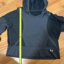 Under Armour  Women's Vanish Seamless Mesh Ventilation Hoodie in Jet Gray/Black Photo 7