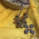 NWT New Bohemian Flower Beaded Necklace Silver & Gold Chunky Chain 20” Photo 11