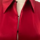 ZARA STUDIO LIMITED EDITION SATIN RED BELTED BLAZER JACKET Photo 7