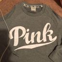 PINK - Victoria's Secret Victoria Secret Pink crop sweatshirt with cutout shoulder Photo 0