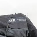 ZARA NWT  Velvet Sequin High Waist Pleat Front Shorts XS Black Photo 4