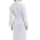 Barefoot Dreams  Unisex Long Wrap Cozy Robe, Color:Heather Ocean/White, Size:1 NE Photo 1