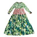 Rococo  Sand Romantic Floral Maxi Dress Green Photo 3