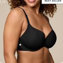 Harper  Wilde Base T-Shirt Bra Lightly-Lined Underwire Bra black 32DDD Photo 2