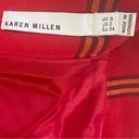 Karen Millen  Edgy Red High Waisted Tartan Plaid Ruffle Popover Pencil Skirt Sz.2 Photo 10