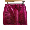 The Moon Day +  barbie hot pink snake print slit mini skirt size Small NEW Photo 1